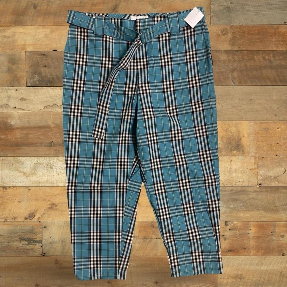 Urban Outfitters Turquoise Plaid Pants 34